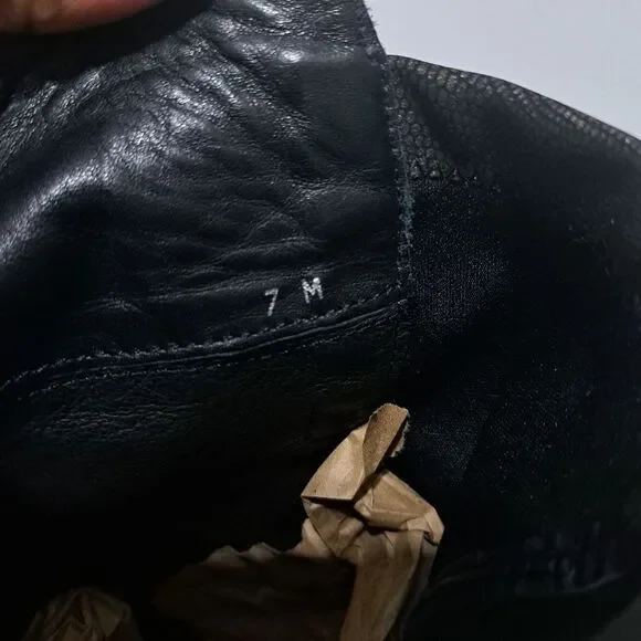 Sesto Meucci Leather Riding Slouchy Knee High Phyton Print Gothic Boots Size 7 - Picture 10 of 15